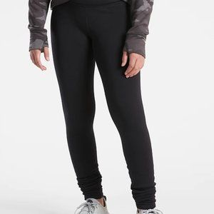Athleta Girl Gray Polartec Leggings (M - BLACK)